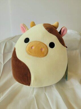 Squishmallows Ronnie the Brown Cow Plush 7" NWT